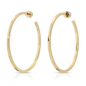 NEW EKLEXIC women's 2" ava hoops in gold